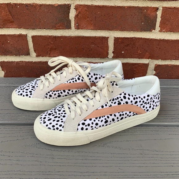 Madewell Sidewalk Spot Dot Calf Hair Sneakers - Picture 3 of 11